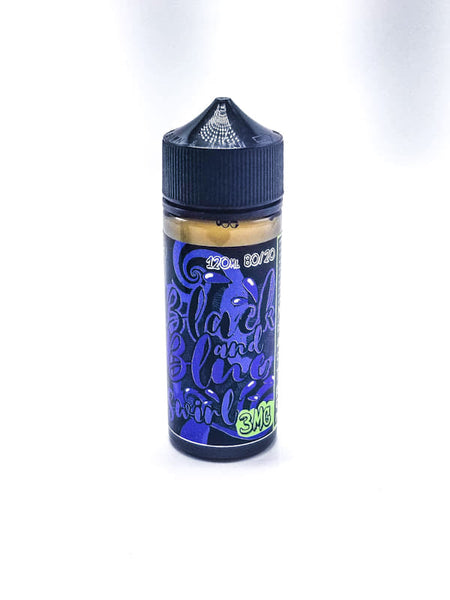 Black and Blue Swirl